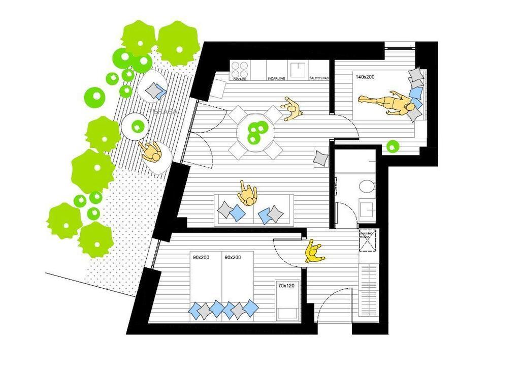 Misko Apartamentai Juodkrantė Oda fotoğraf